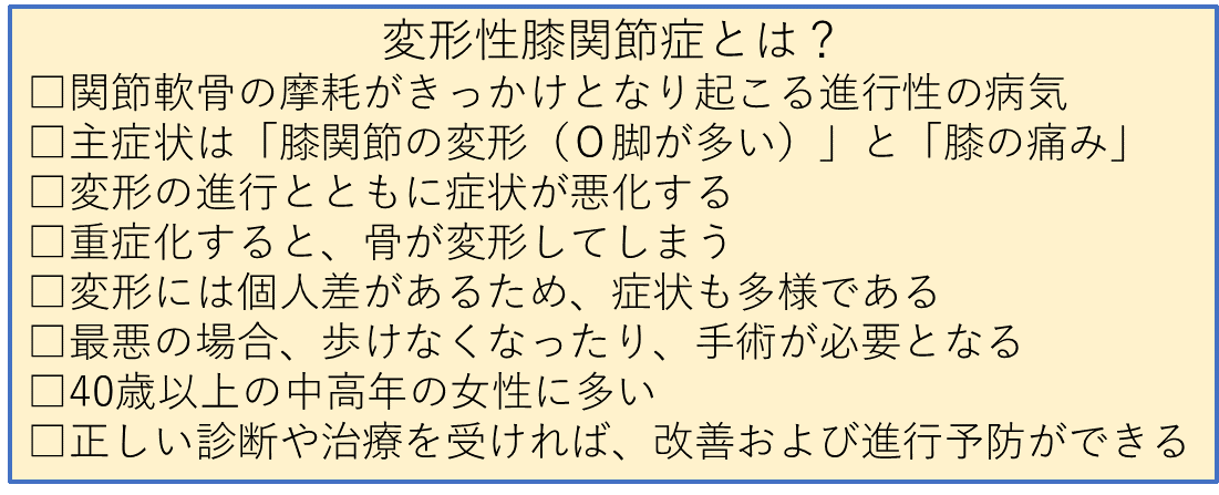 変形性膝関節症とは